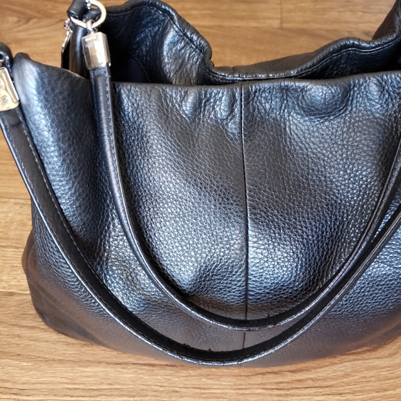 Coach black Leather Large hobo handbags - Picture 9 of 11